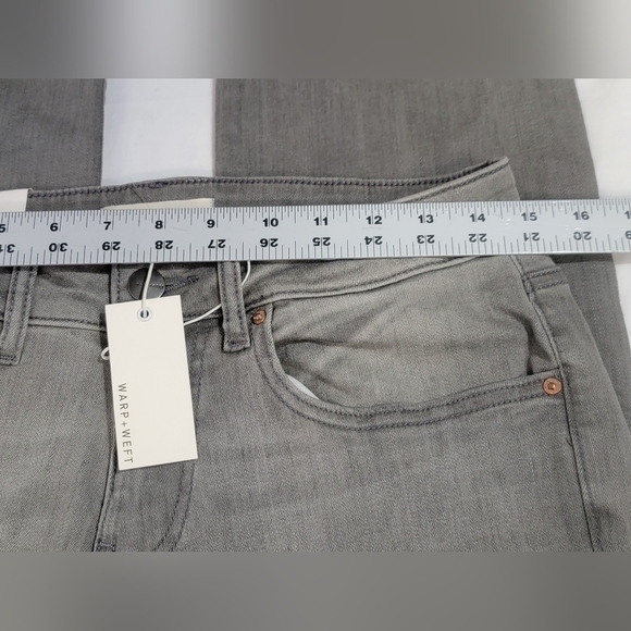 WARP + WEFT Chicago Straight Men's 29×34 Smoke Denim Jean Classic 5 Pocket - Picture 10 of 16